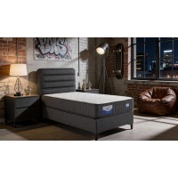 1-Persoons Boxspring Hybrid Antraciet 90x200