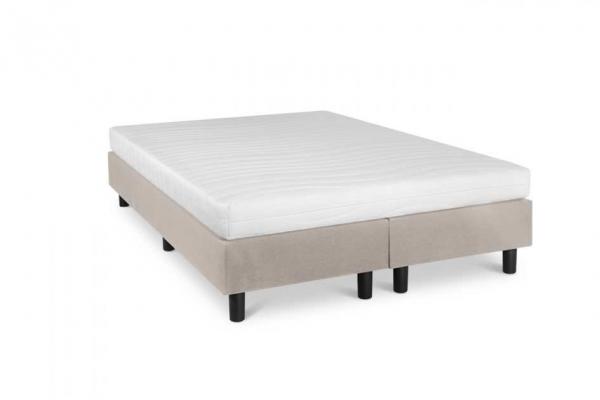Elegante Boxspring Studio Luxe Beige/Crème met HR Matras | Stijlvol ...