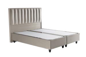 Opberg Boxspring Gold – Taupe Velvet (Zonder Matras)